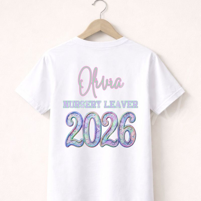 School Leaver 2026 Butterfly 15cm DTF PRINT