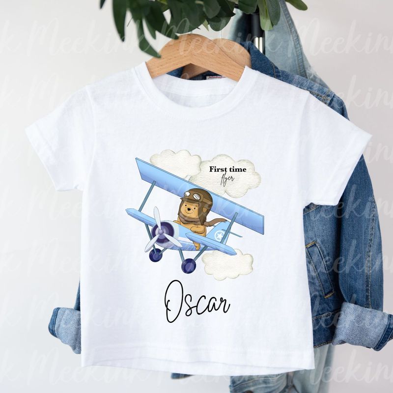 1st Time Flyer Blue 15cm DTF PRINT