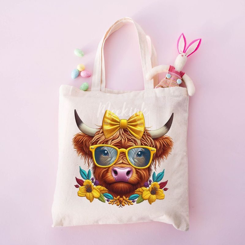 Highland Cow Yellow 15cm DTF PRINT