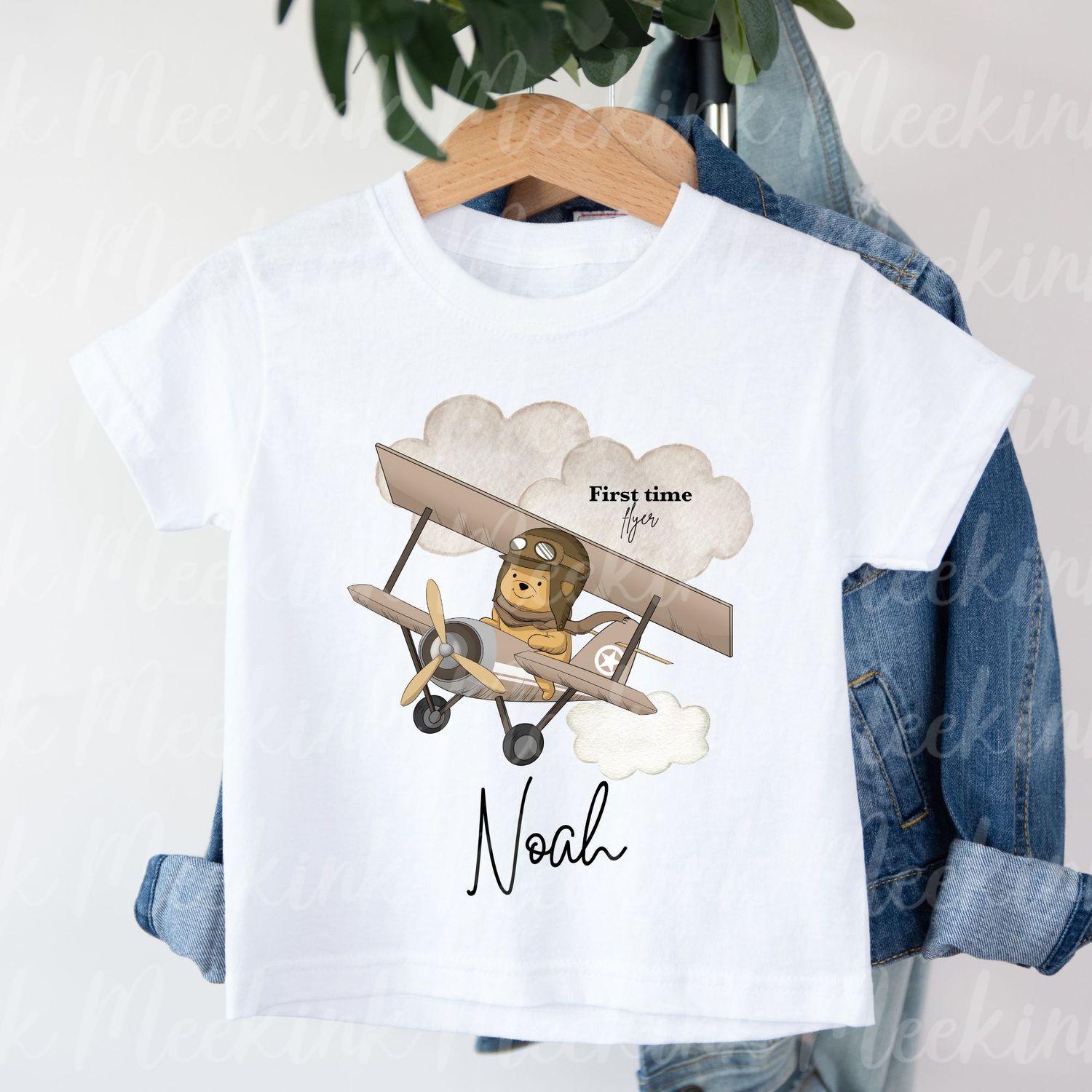 1st Time Flyer Beige 15cm DTF PRINT