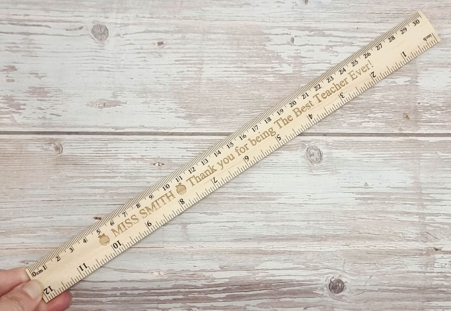Personalised Wooden Teacher Ruler