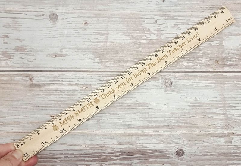Personalised Wooden Teacher Ruler