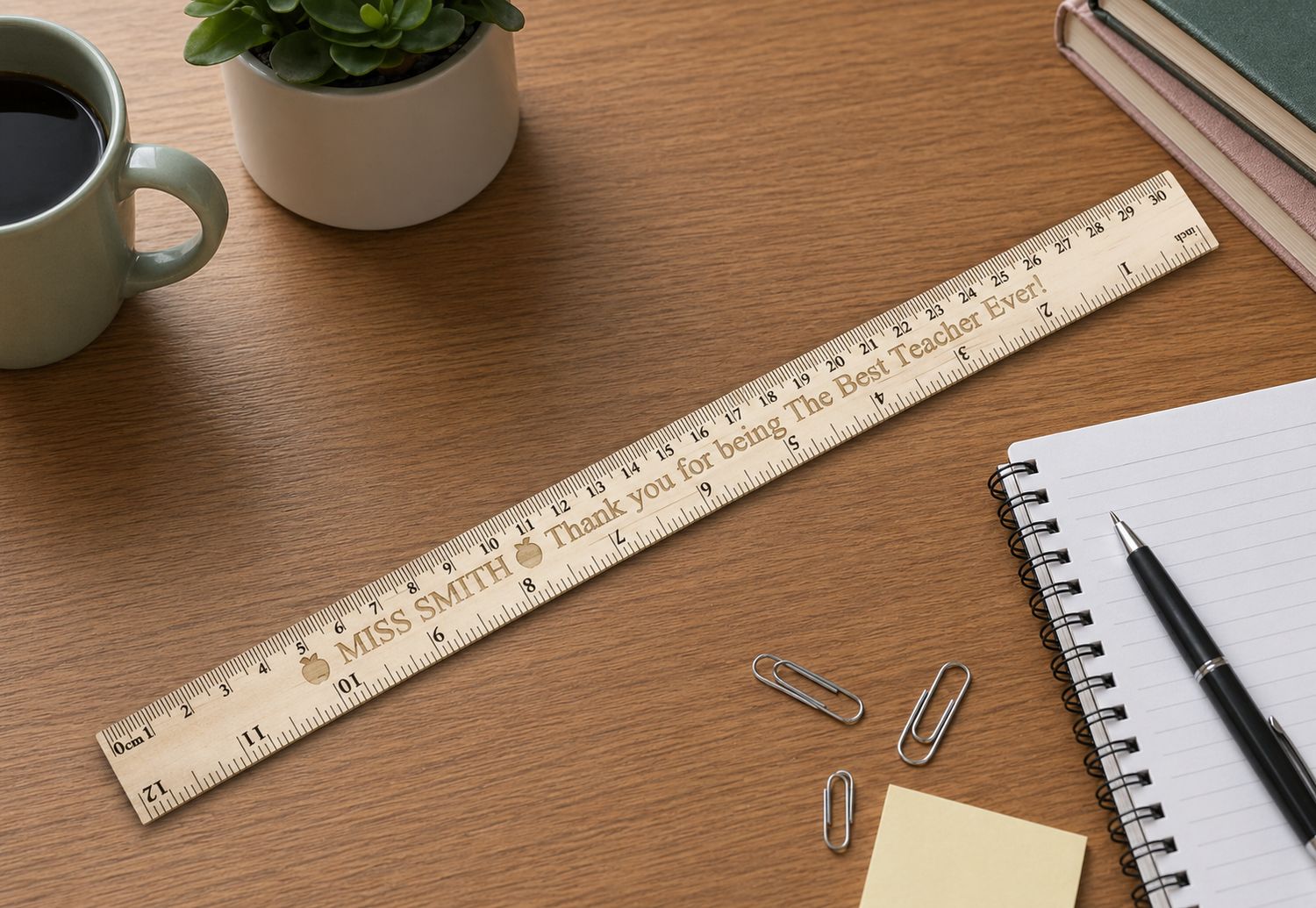 Personalised Wooden Teacher Ruler