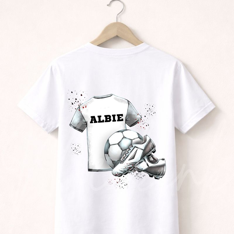 Kid's Football Lighter Grey DTF Decal