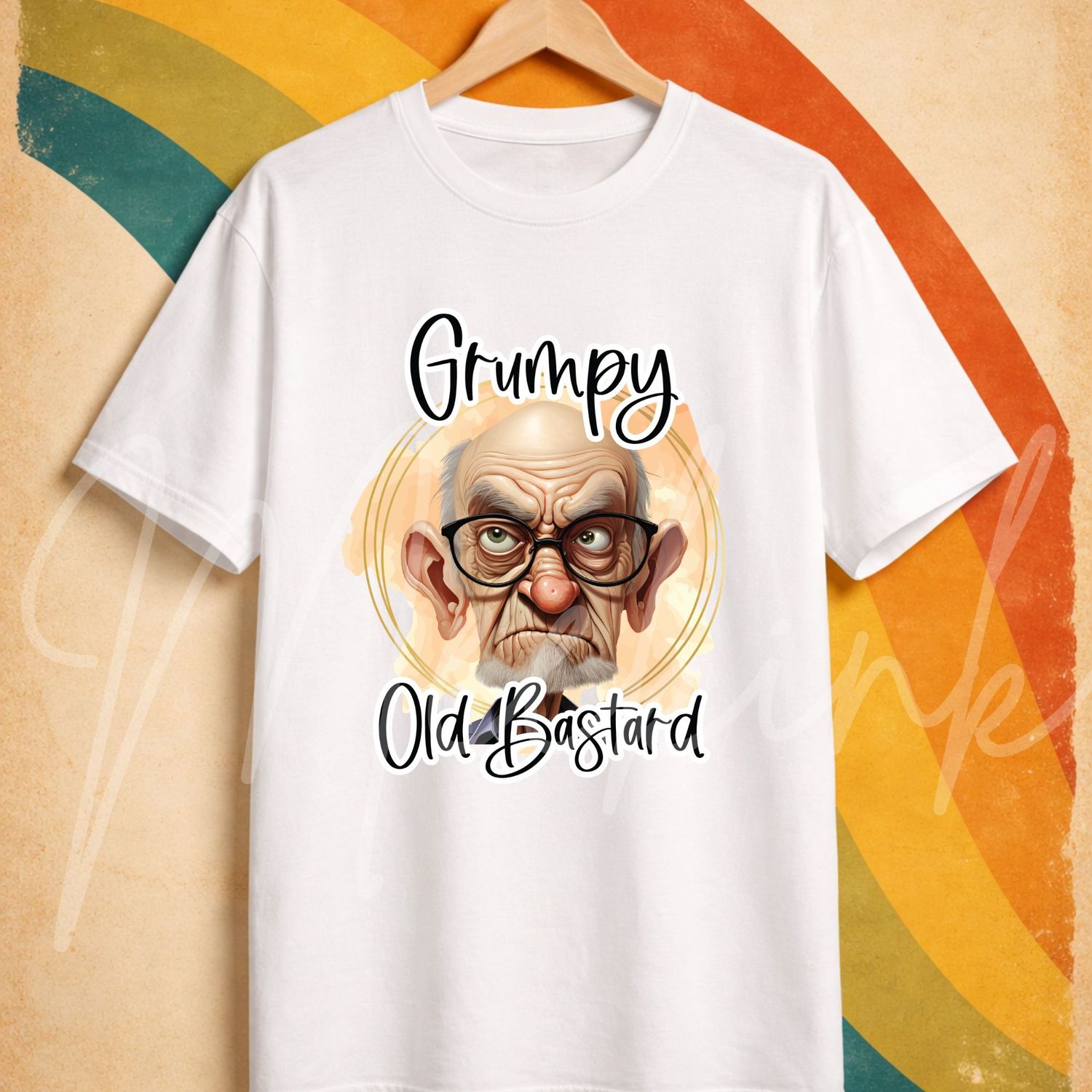 Grumpy UVDTF or DTF Decal