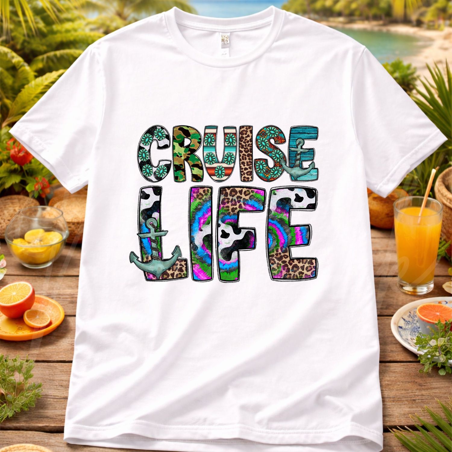 Cruise Life UVDTF or DTF Decal