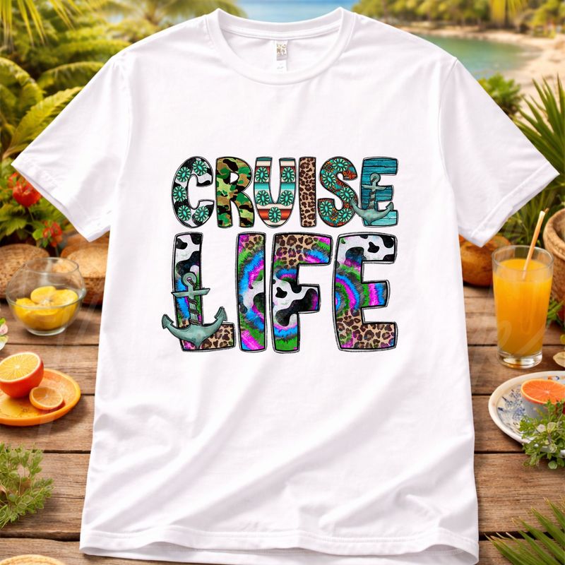 Cruise Life UVDTF or DTF Decal