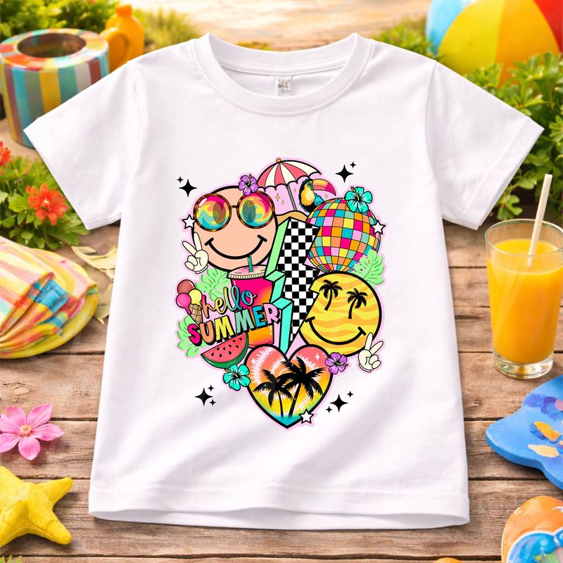 Retro Summer UVDTF or DTF Decal