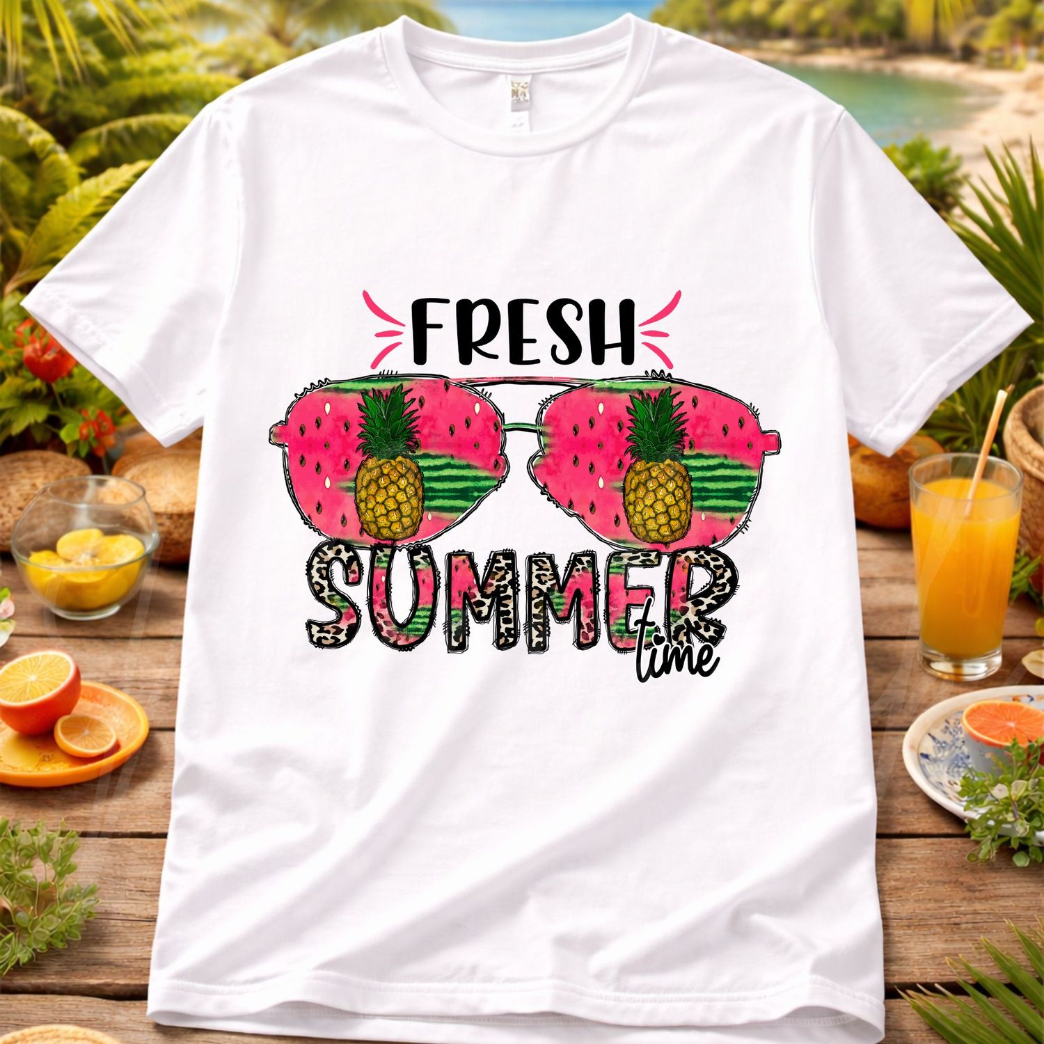 Fresh Summer UVDTF or DTF Decal