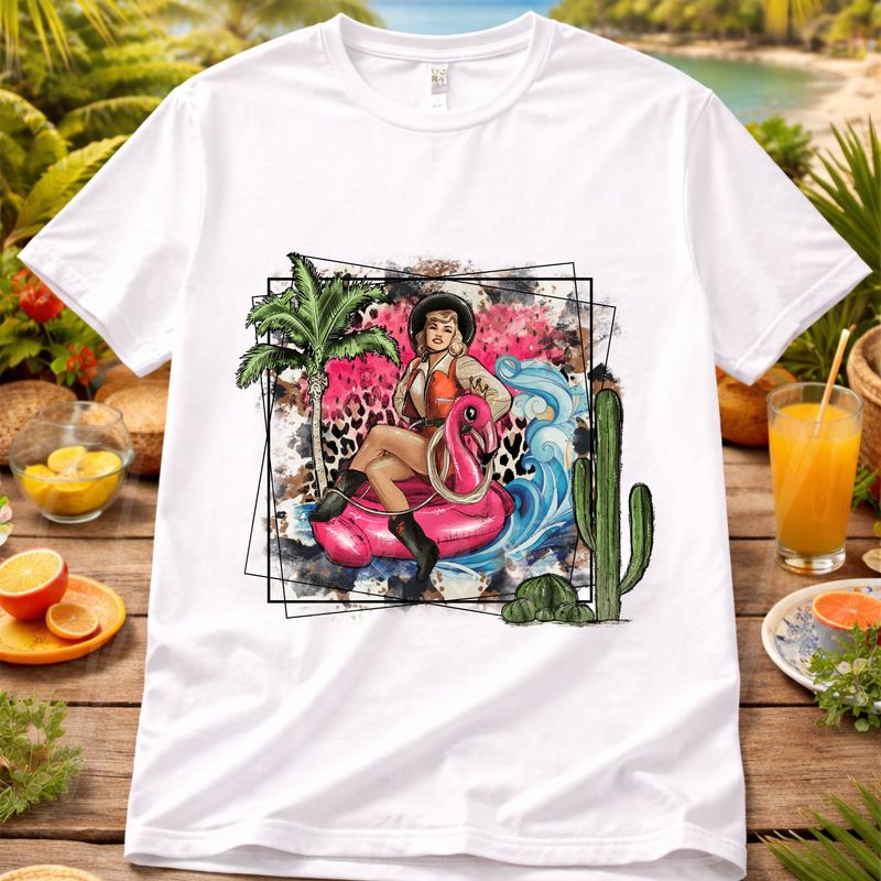 Cactus Summer UVDTF or DTF Decal