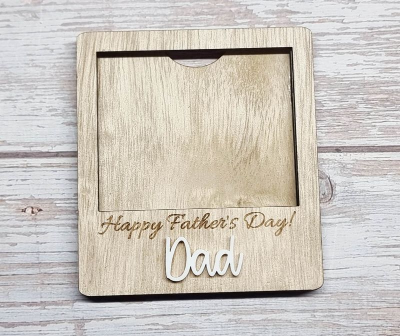 Fathers Day 3mm Plywood Frame Magnet