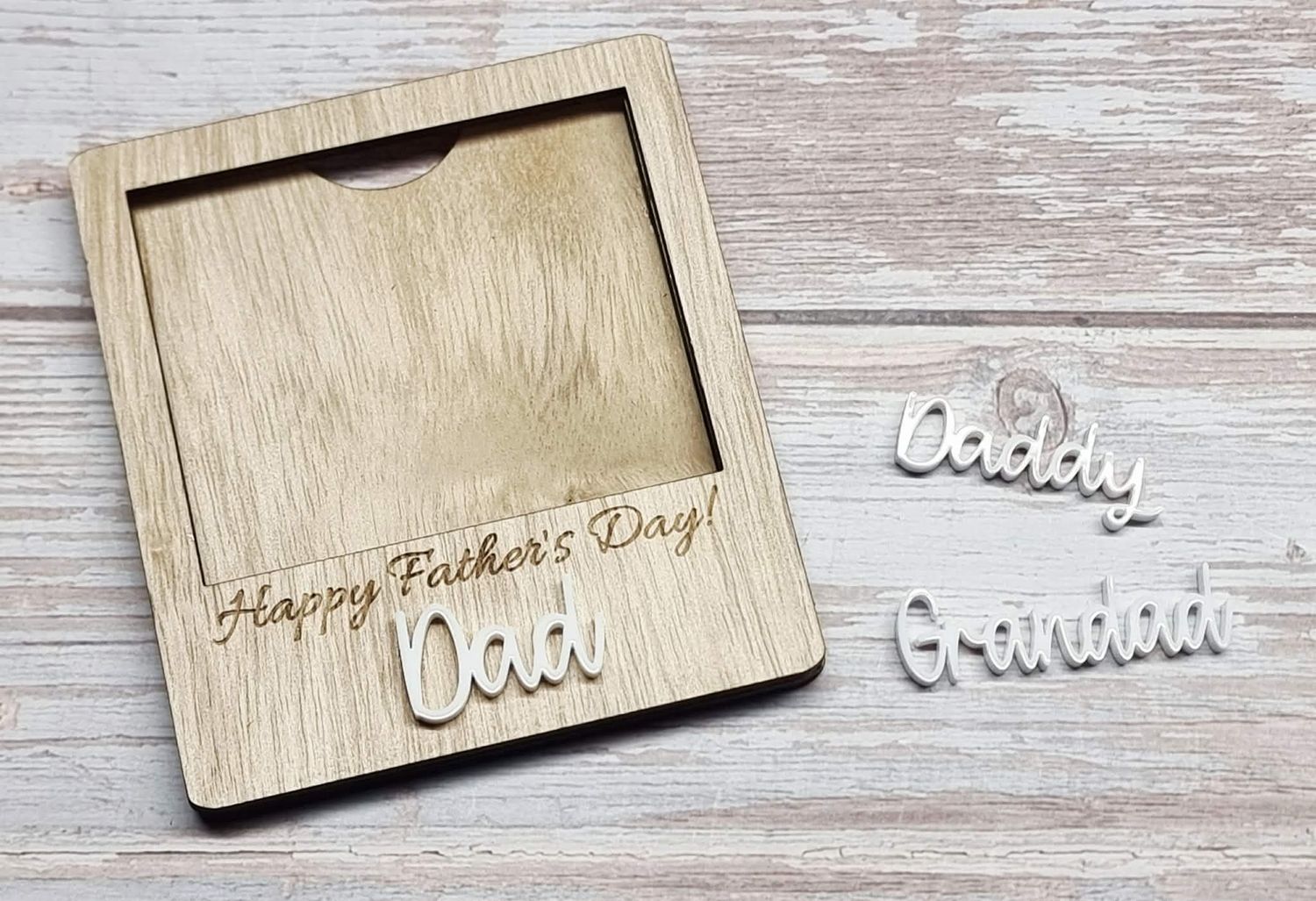 Fathers Day 3mm Plywood Frame Magnet