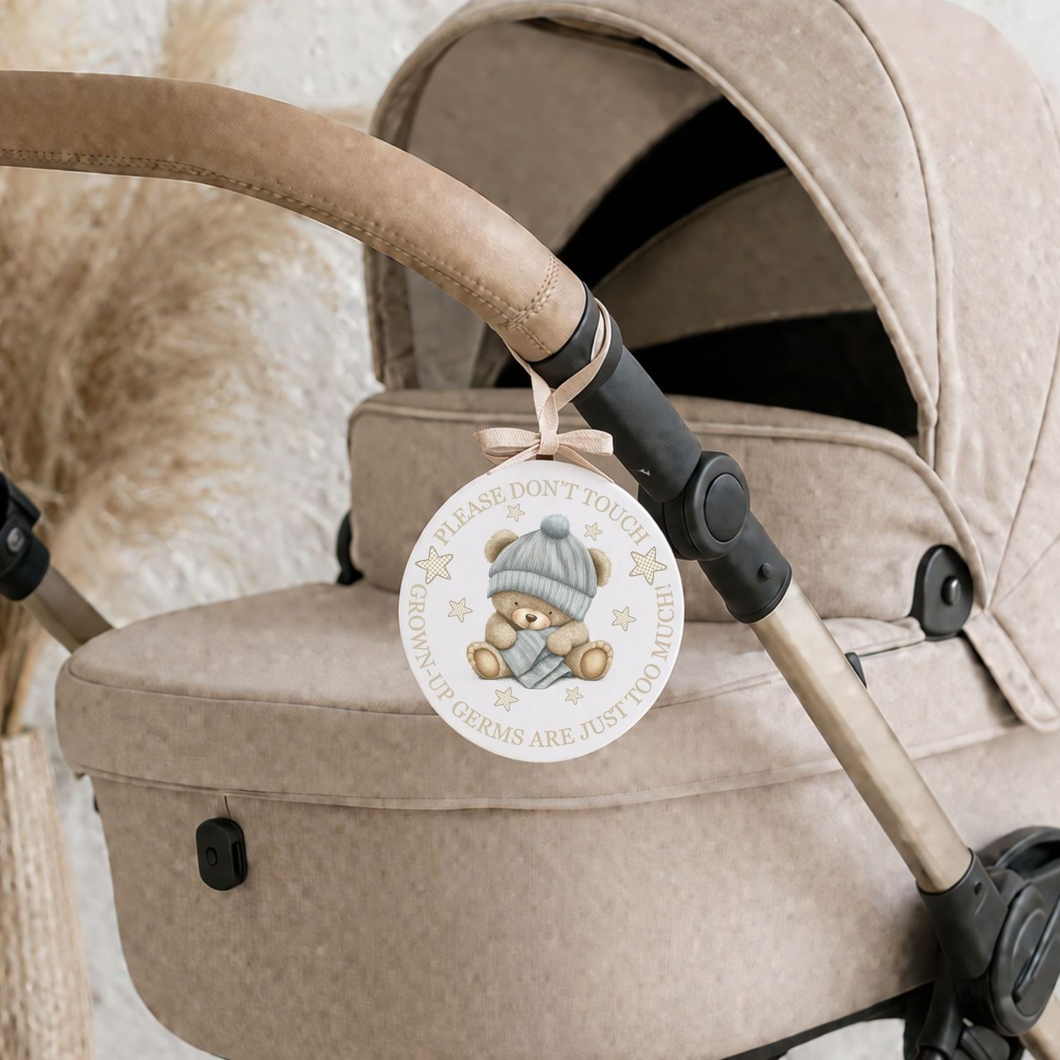 Sleepy Bear Germ Natural UVDTF or DTF Decal