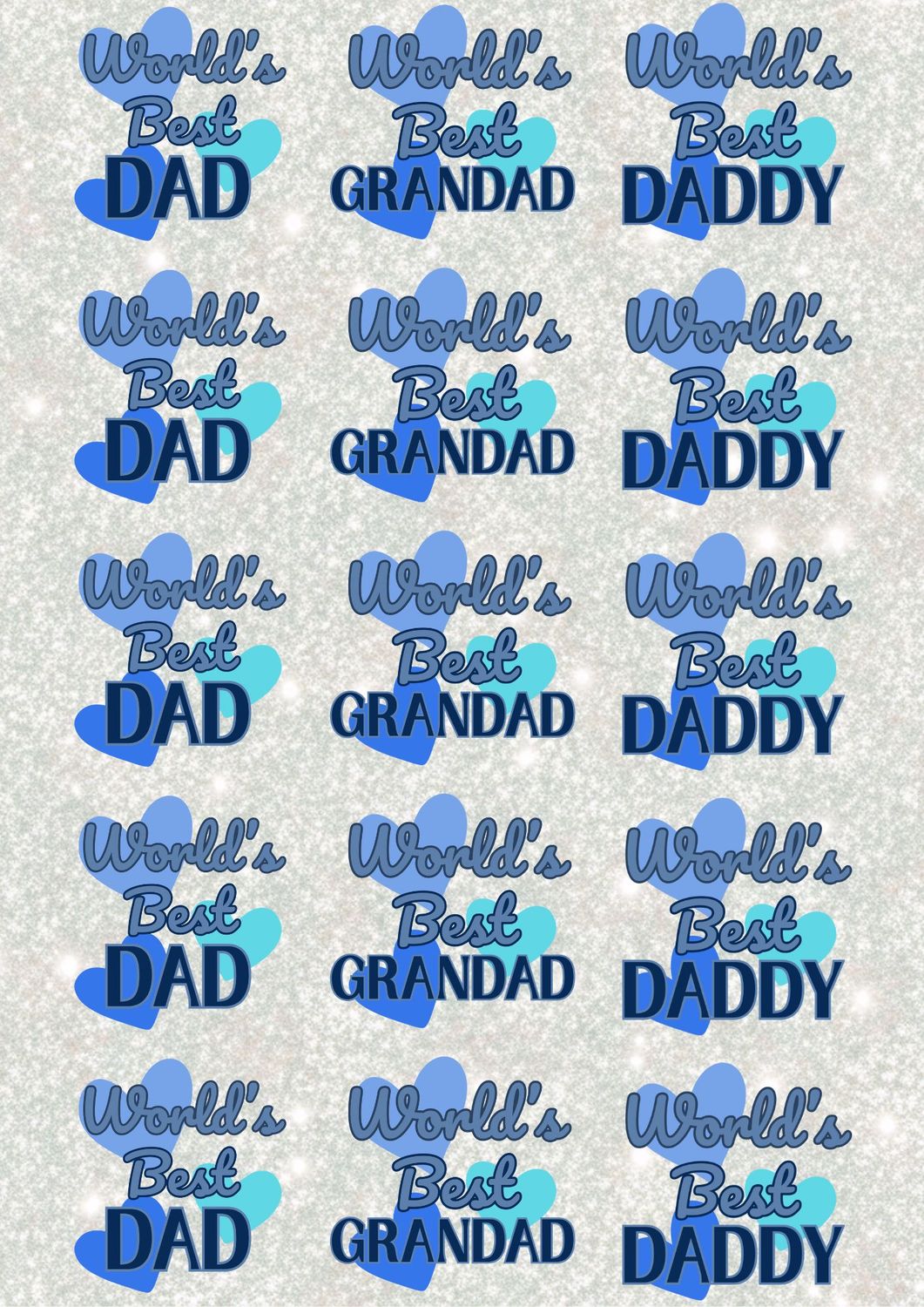 Fathers Day 3 A3 UVDTF - DTF or SUB