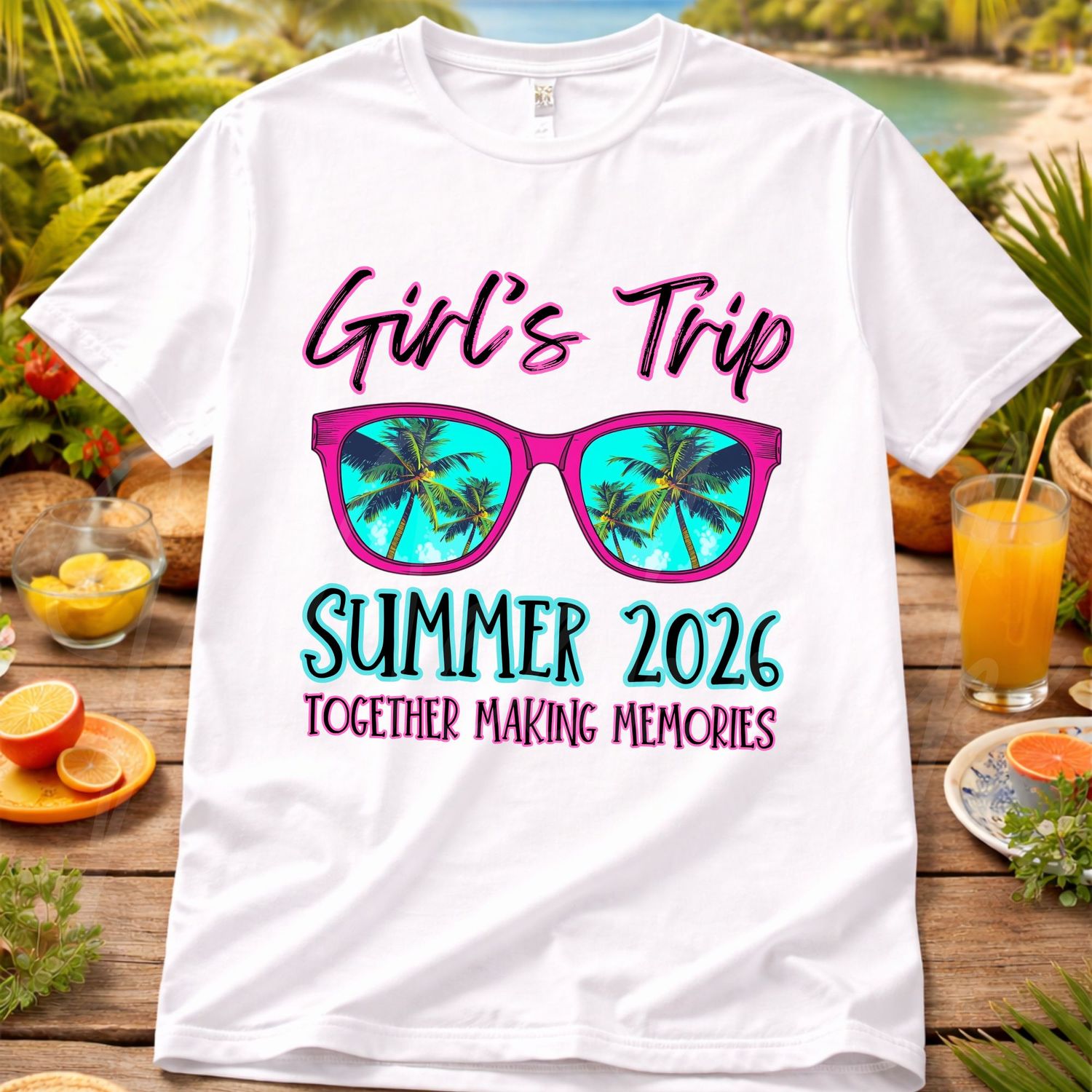 Girls Trip Summer Memories 2026 15cm DTF PRINT