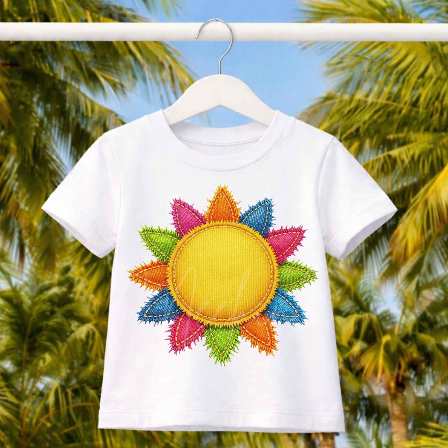 Sunshine Denim Effect DTF or UVDTF Decal