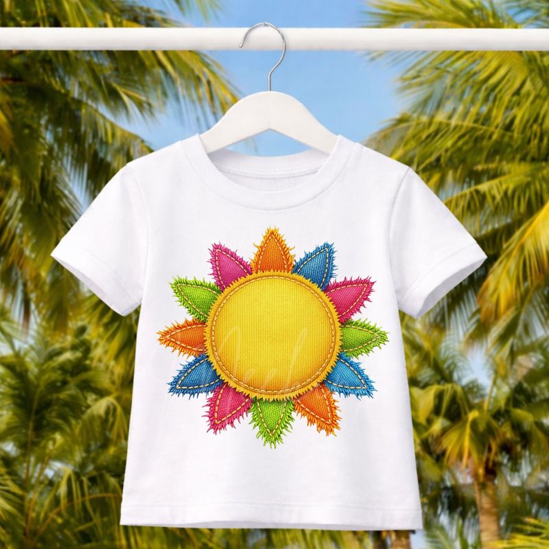 Sunshine Denim Effect DTF or UVDTF Decal