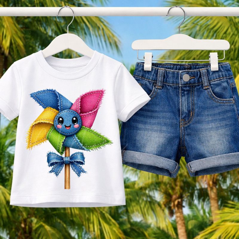 Wind Spinner 2 Denim Effect DTF or UVDTF Decal