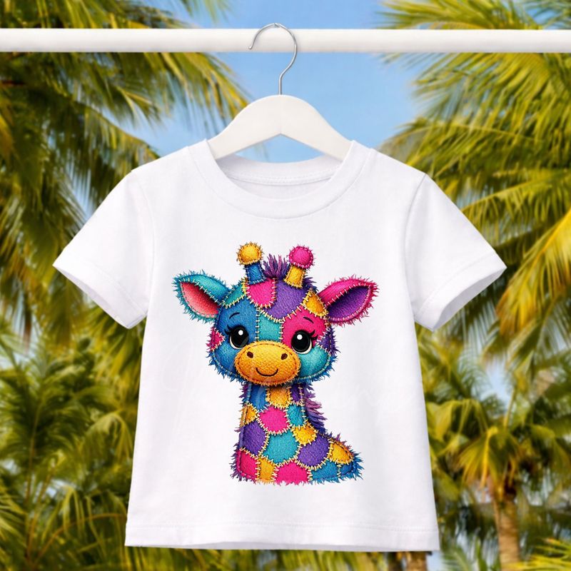 Giraffe 1 Denim Effect DTF or UVDTF Decal