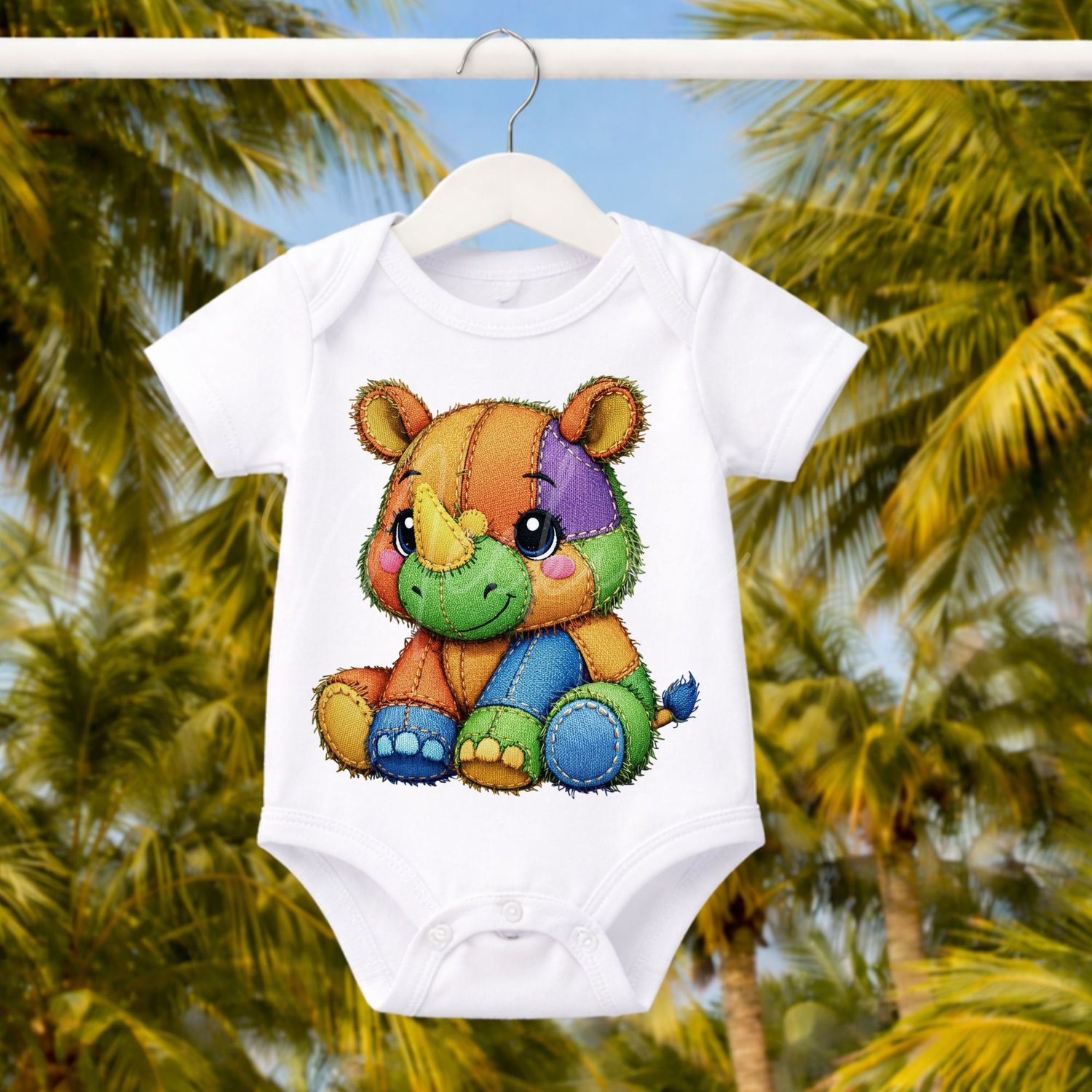 Rhino 2 Denim Effect DTF or UVDTF Decal