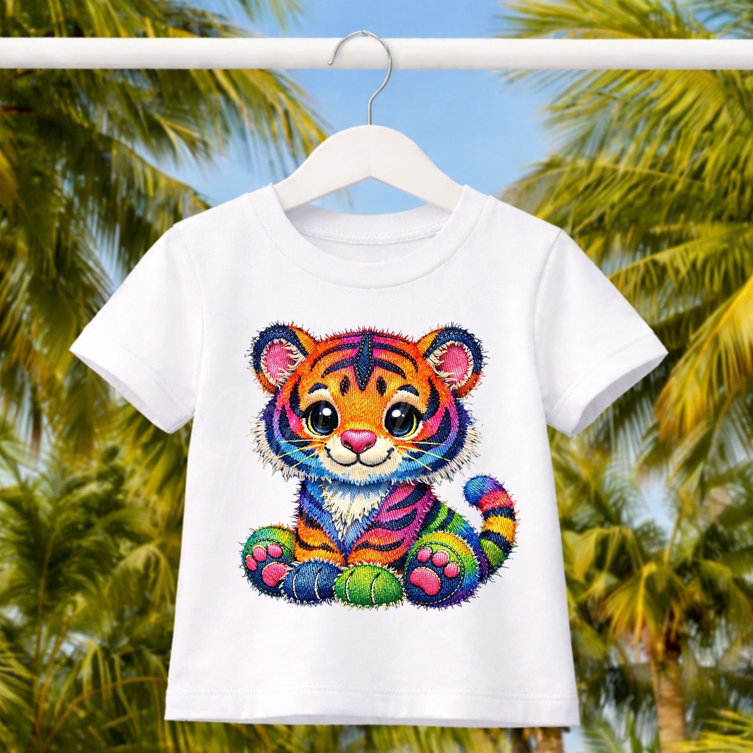 Tiger 1 Denim Effect DTF or UVDTF Decal