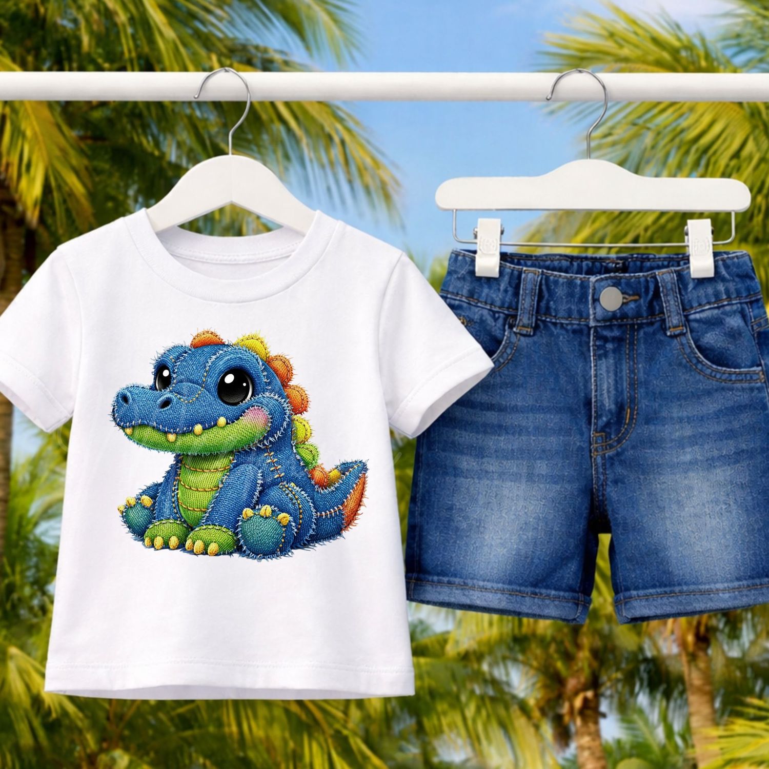 Croc 1 Denim Effect DTF or UVDTF Decal