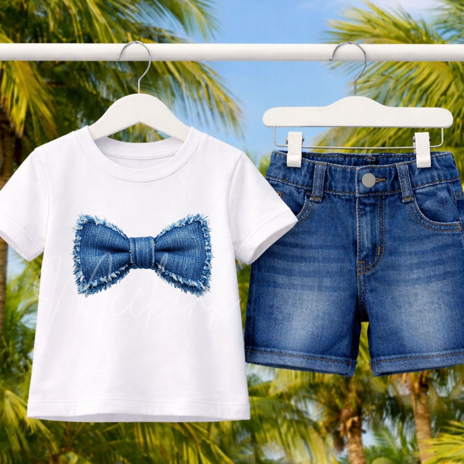 Denim Effect Design 6 15cm DTF PRINT