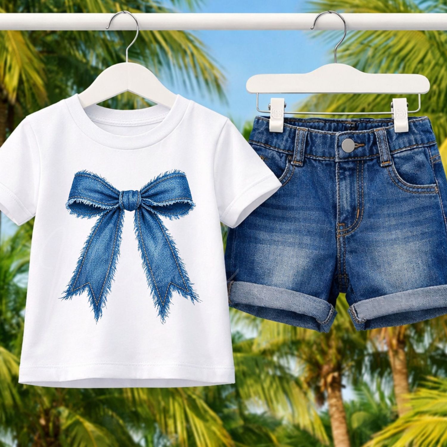 Denim Effect Design 7 15cm DTF PRINT