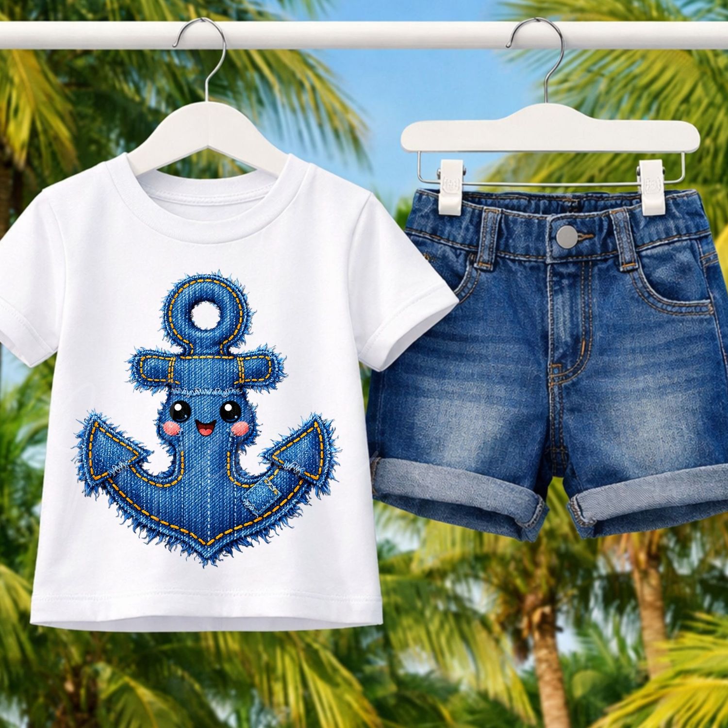 Denim Effect Design 61 15cm DTF PRINT