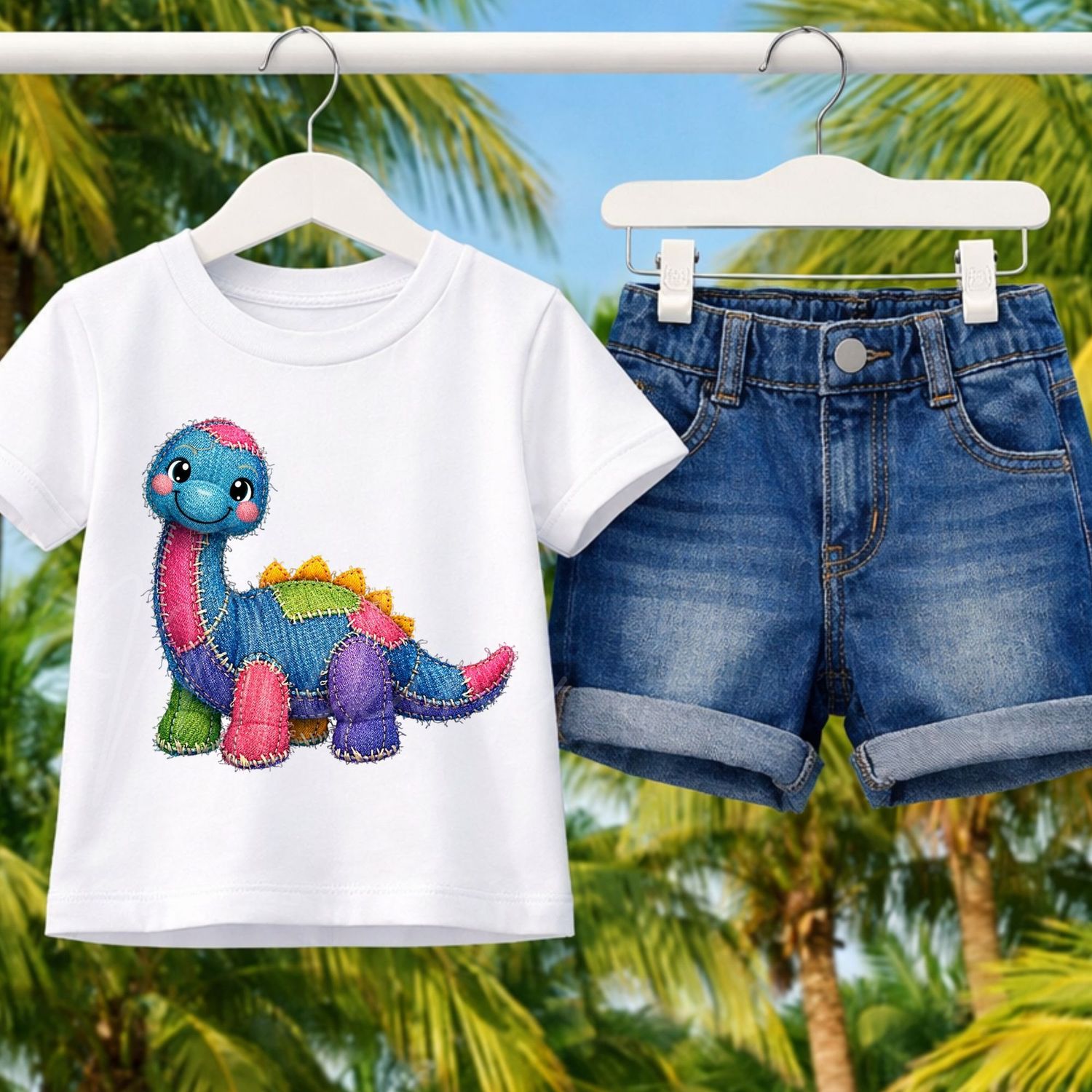 Denim Effect Design 64 15cm DTF PRINT