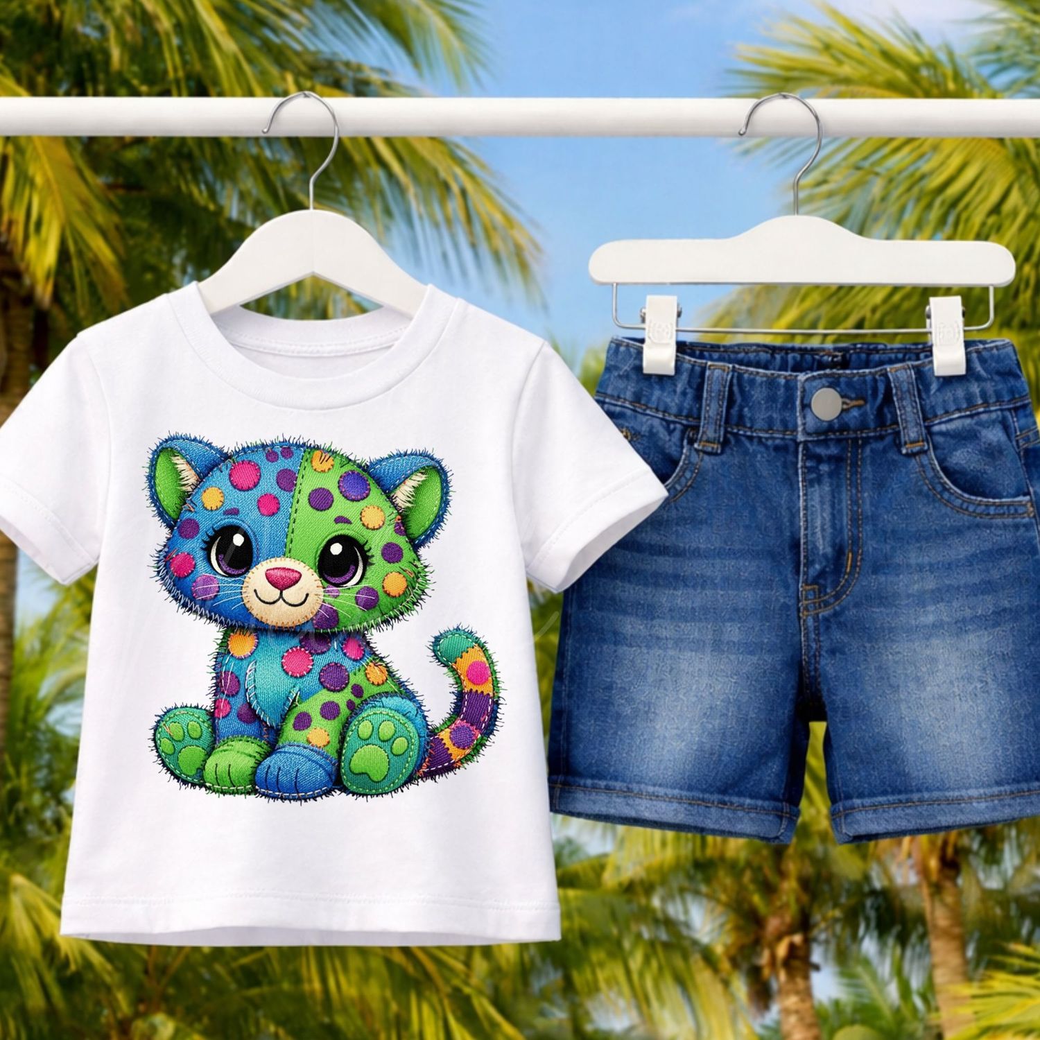 Denim Effect Design 96 15cm DTF PRINT