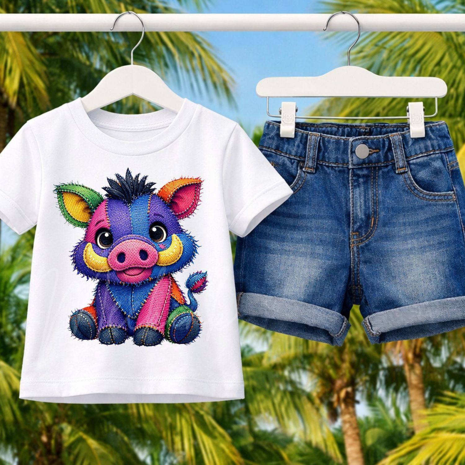 Denim Effect Design 101 15cm DTF PRINT