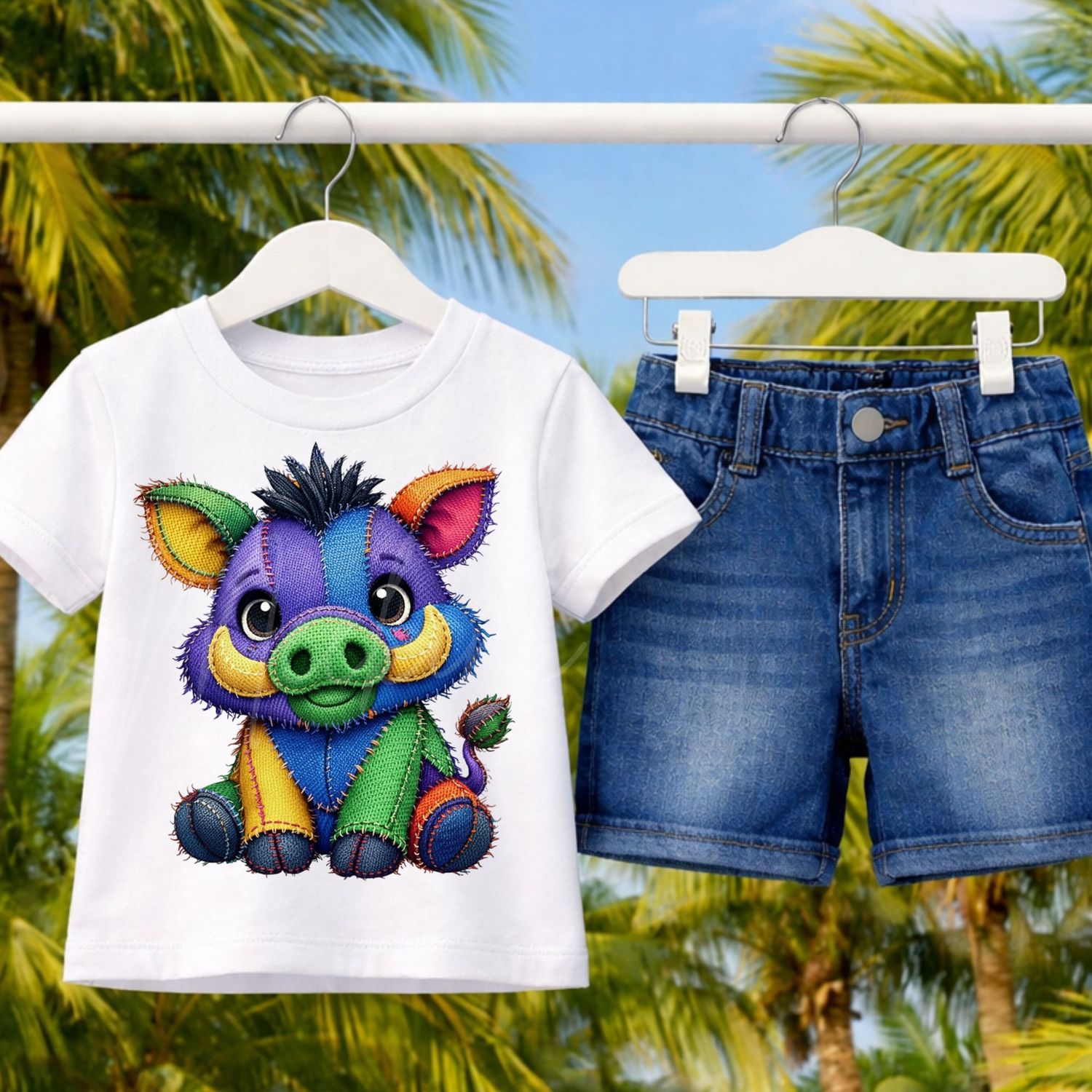 Denim Effect Design 102 15cm DTF PRINT