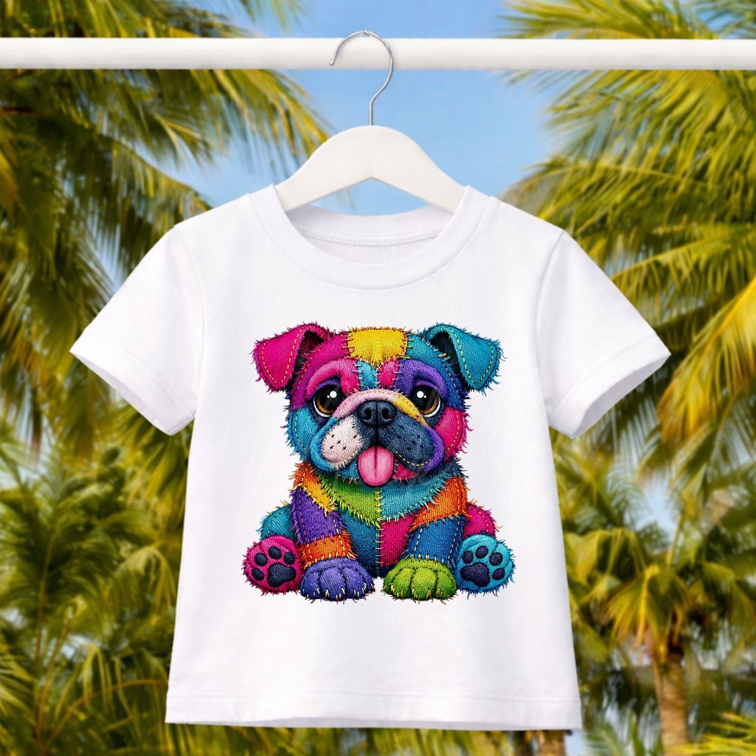 British Bull Dog 2 Denim Effect DTF or UVDTF Decal