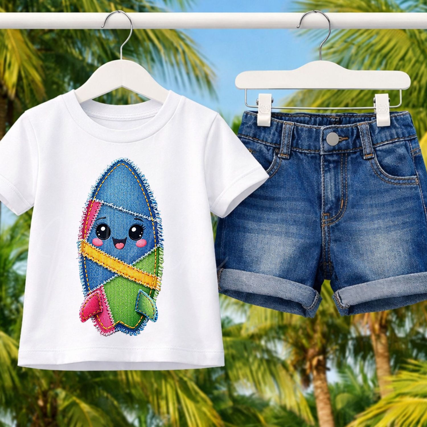 Denim Effect Design 30 15cm DTF PRINT