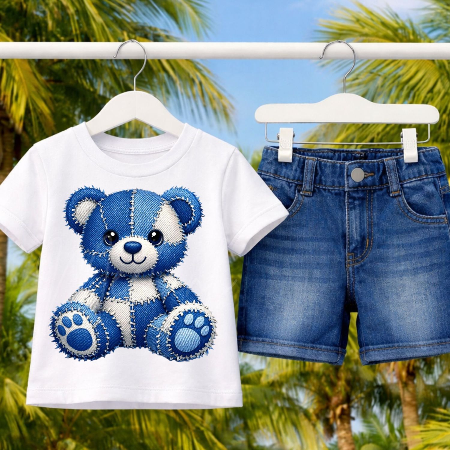 Denim Effect Design 70 15cm DTF PRINT