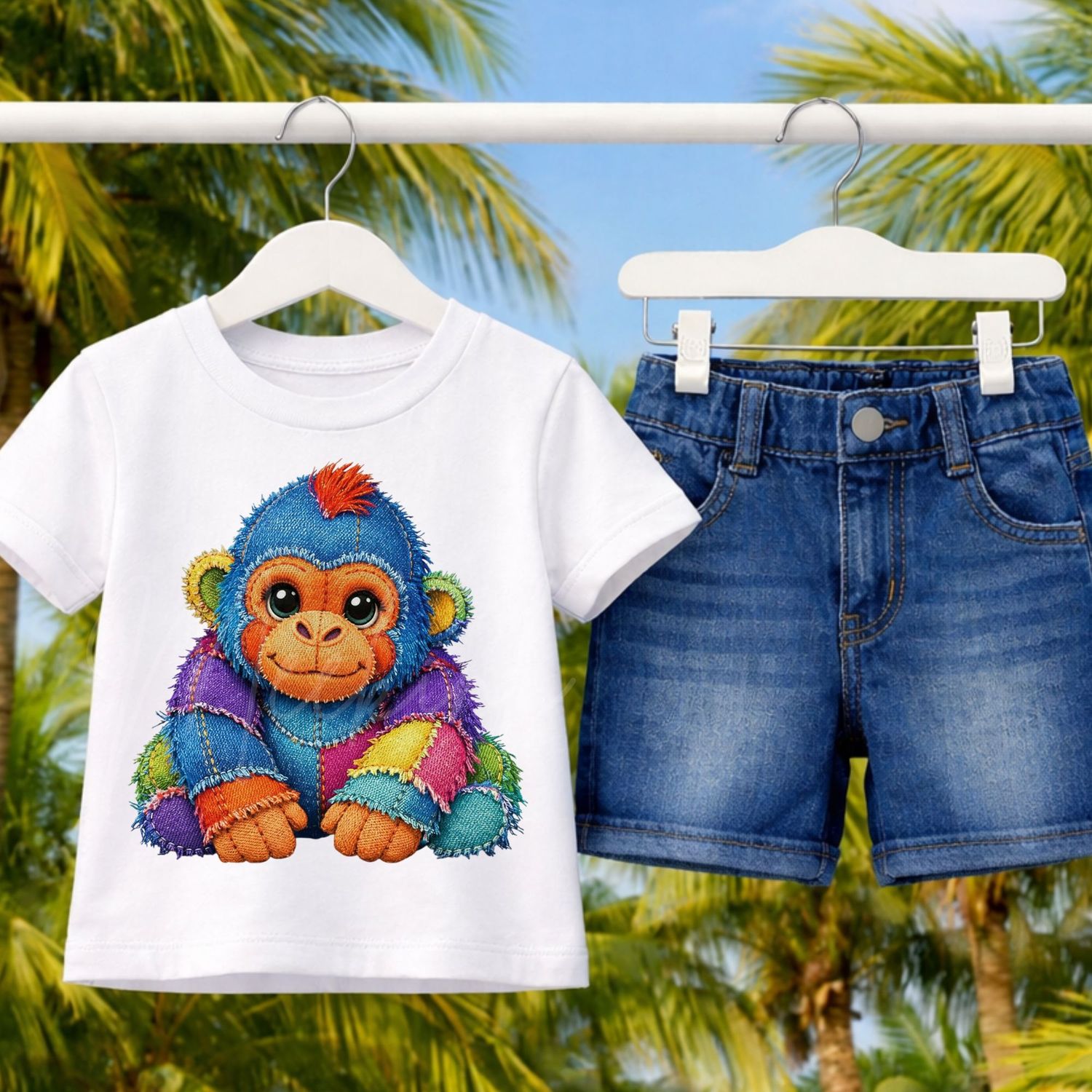 Denim Effect Design 78 15cm DTF PRINT