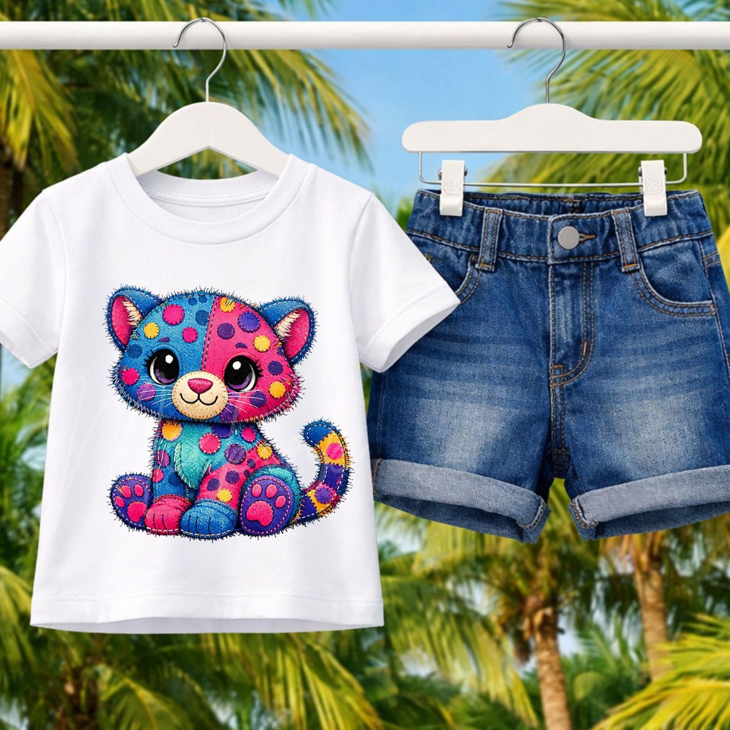 Denim Effect Design 98 15cm DTF PRINT