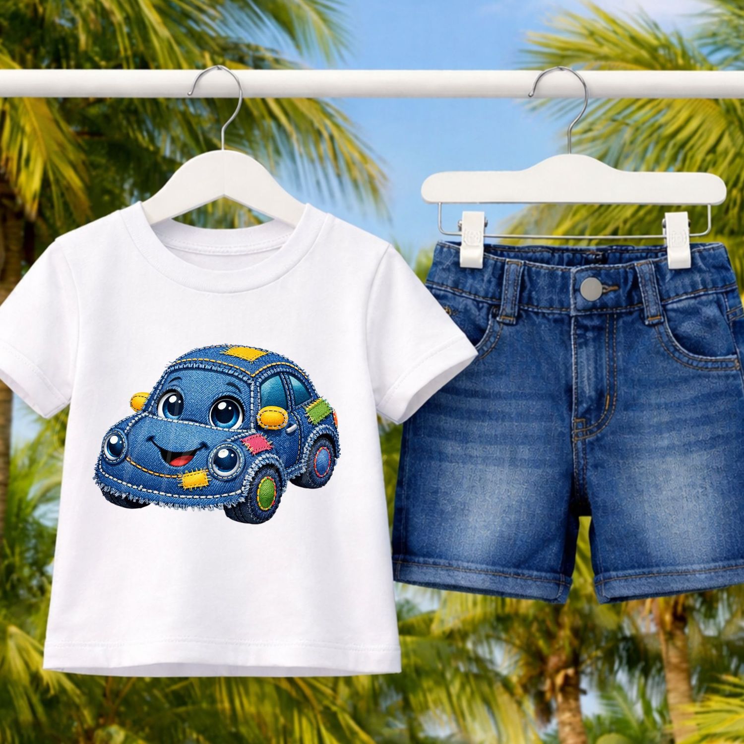 Denim Effect Design 131 15cm DTF PRINT