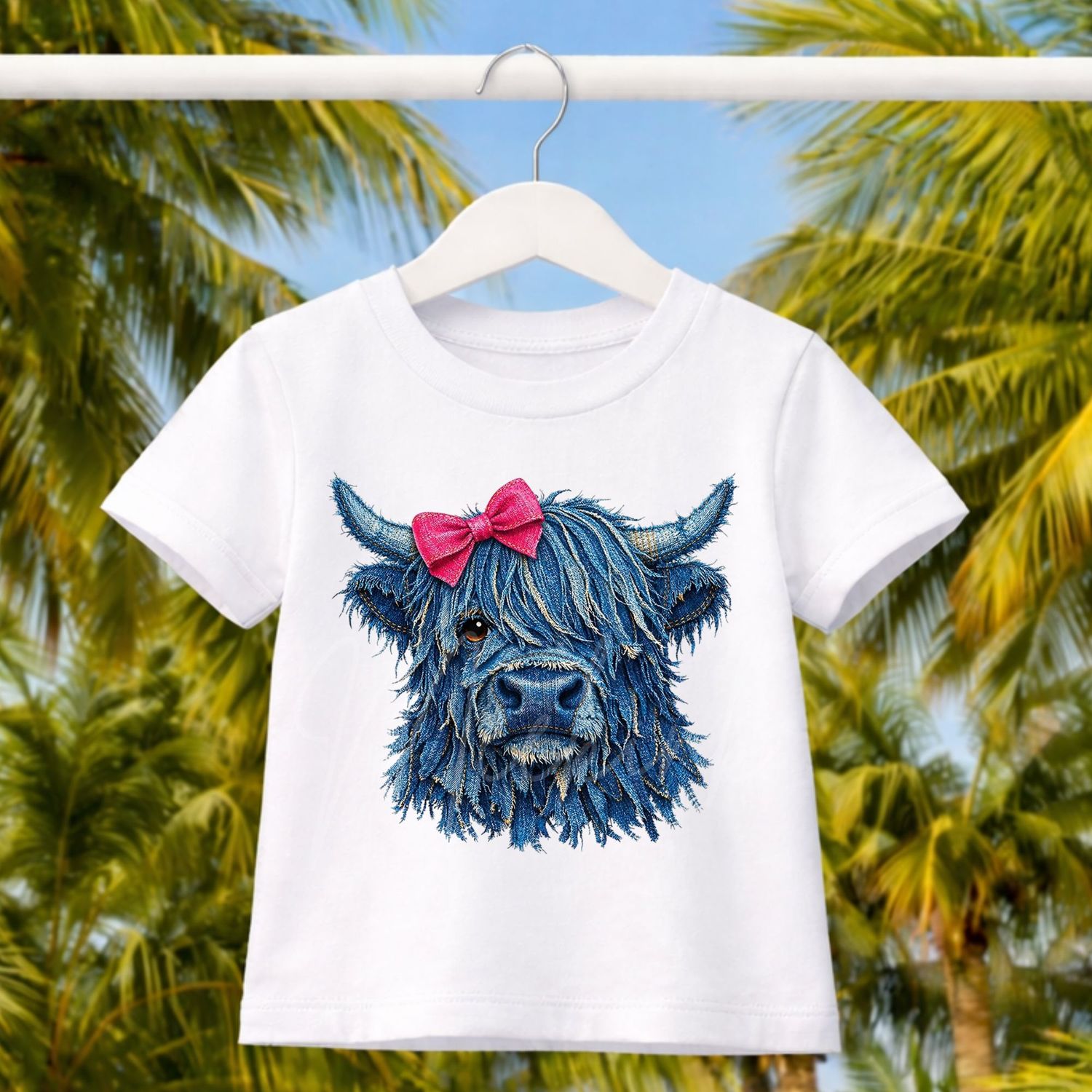 Denim Effect Design 1 15cm DTF PRINT