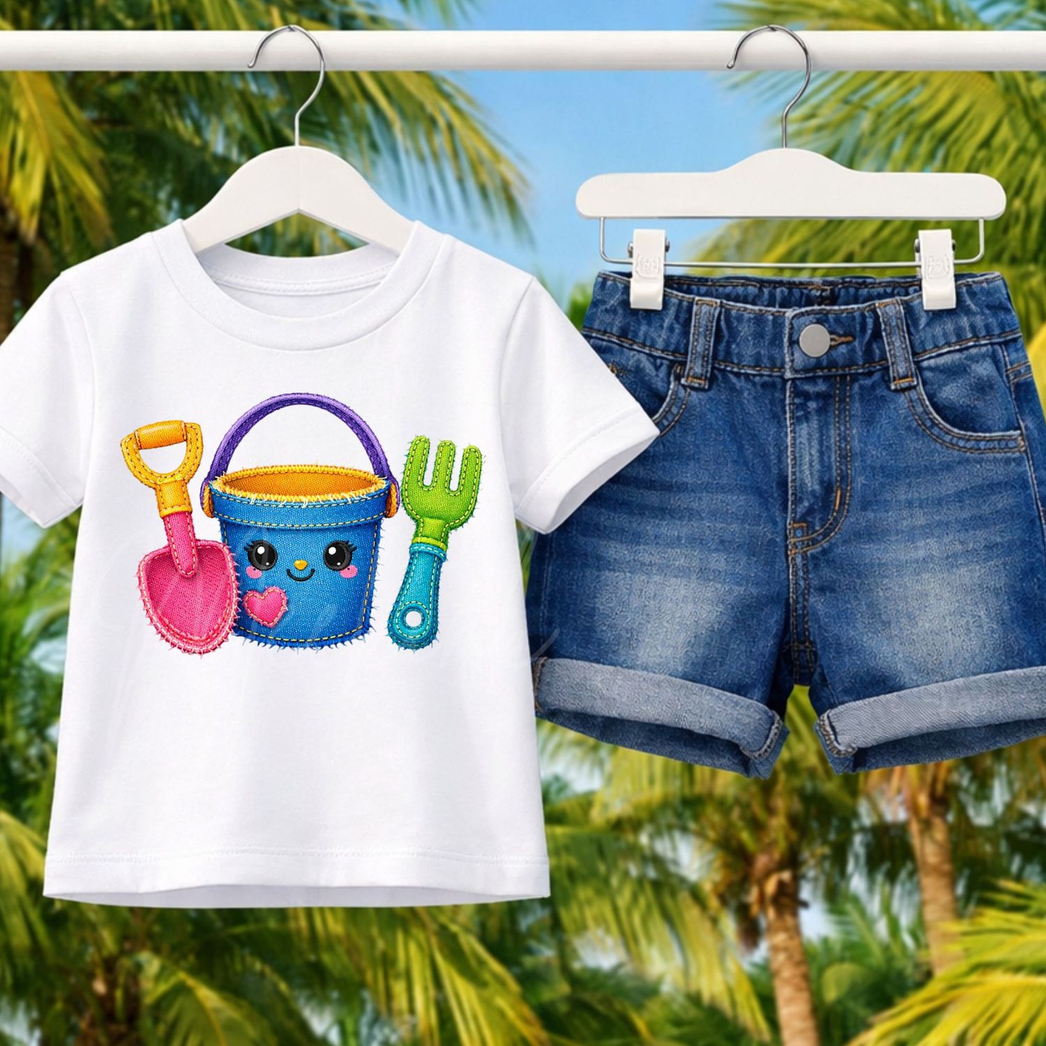 Denim Effect Design 23 15cm DTF PRINT