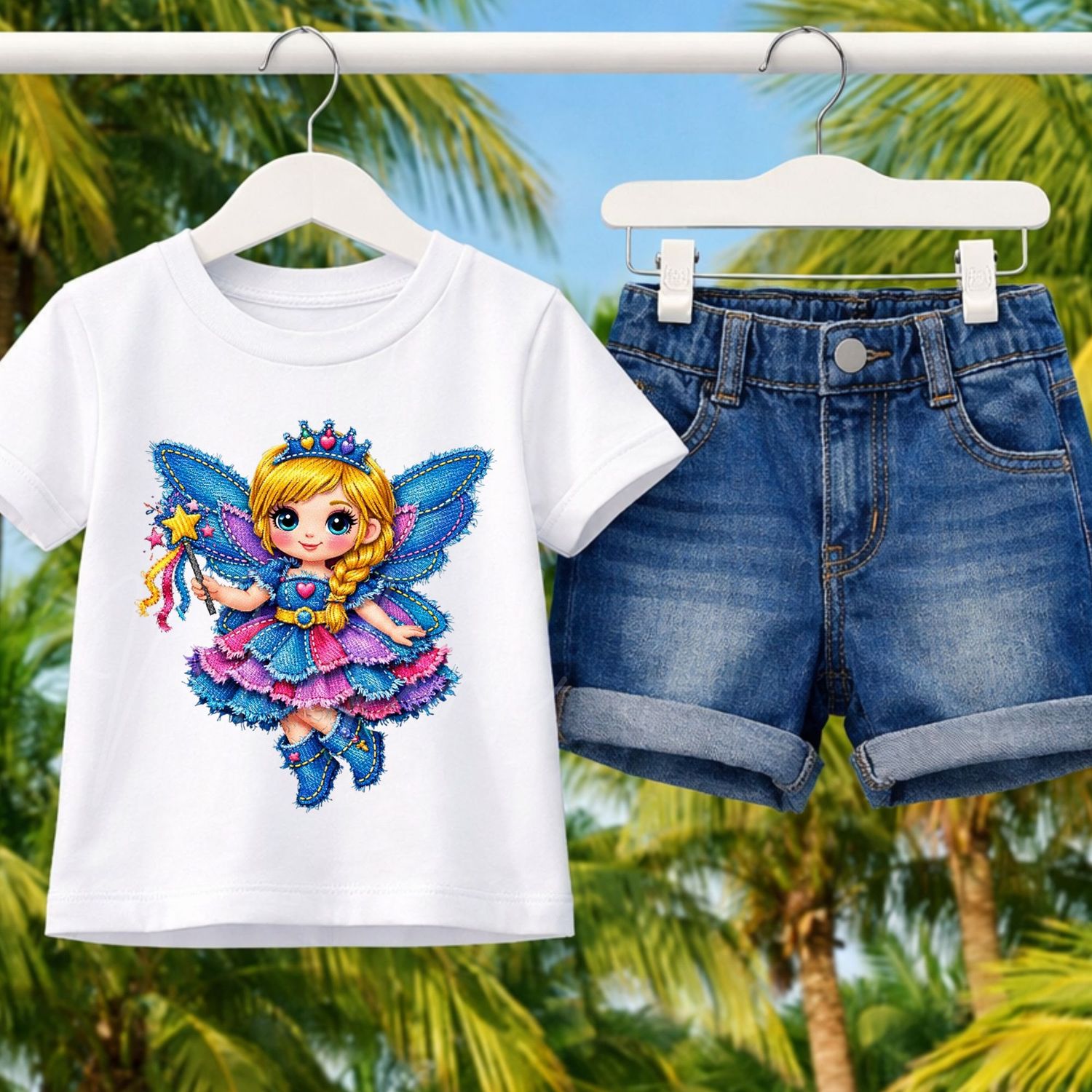 Denim Effect Design 65 15cm DTF PRINT