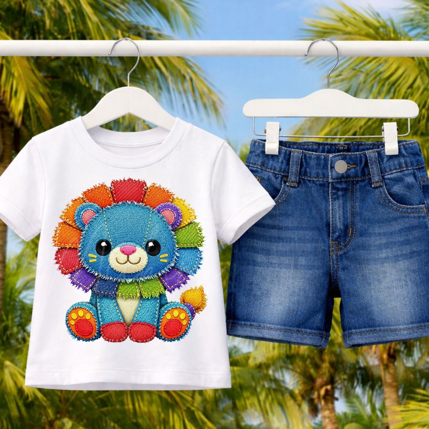 Denim Effect Design 73 15cm DTF PRINT