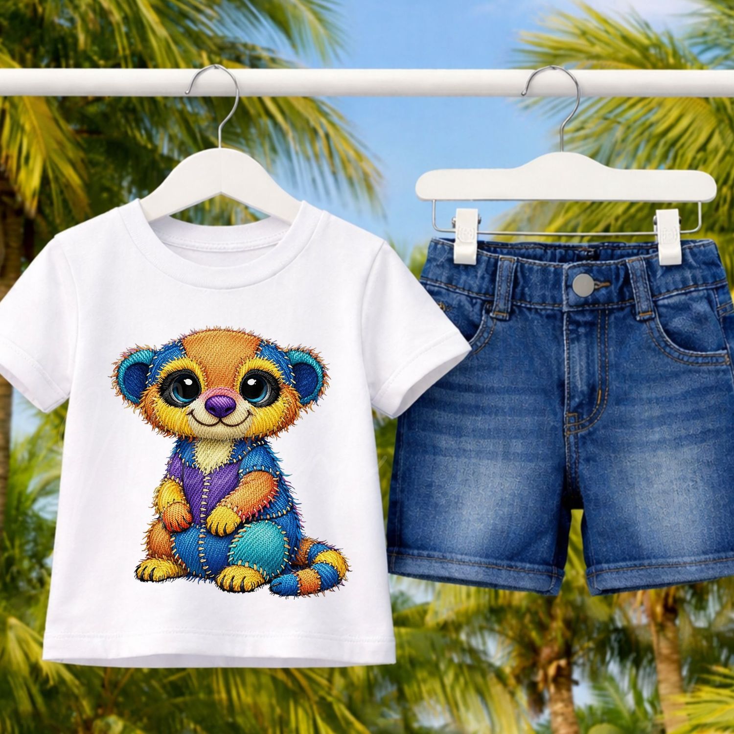 Denim Effect Design 85 15cm DTF PRINT