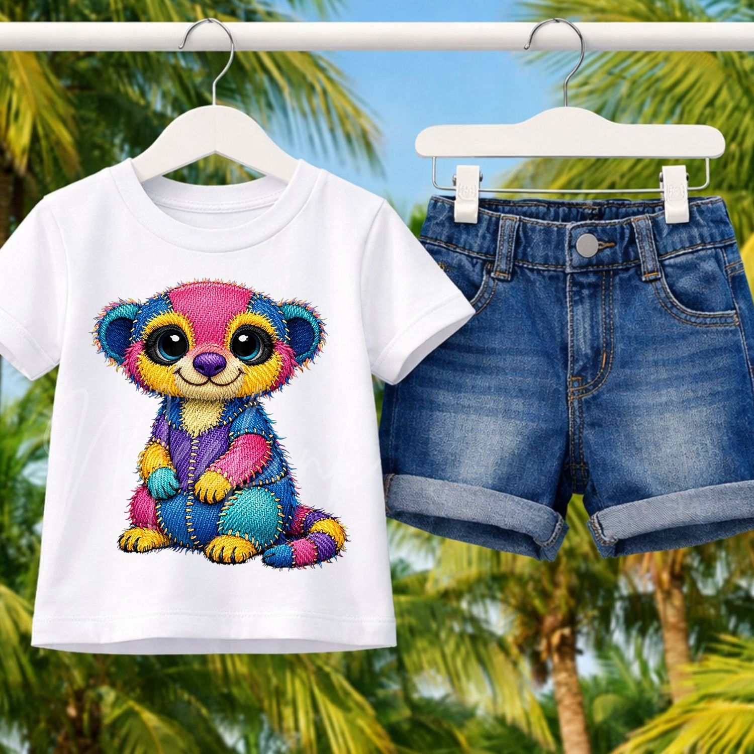 Denim Effect Design 87 15cm DTF PRINT