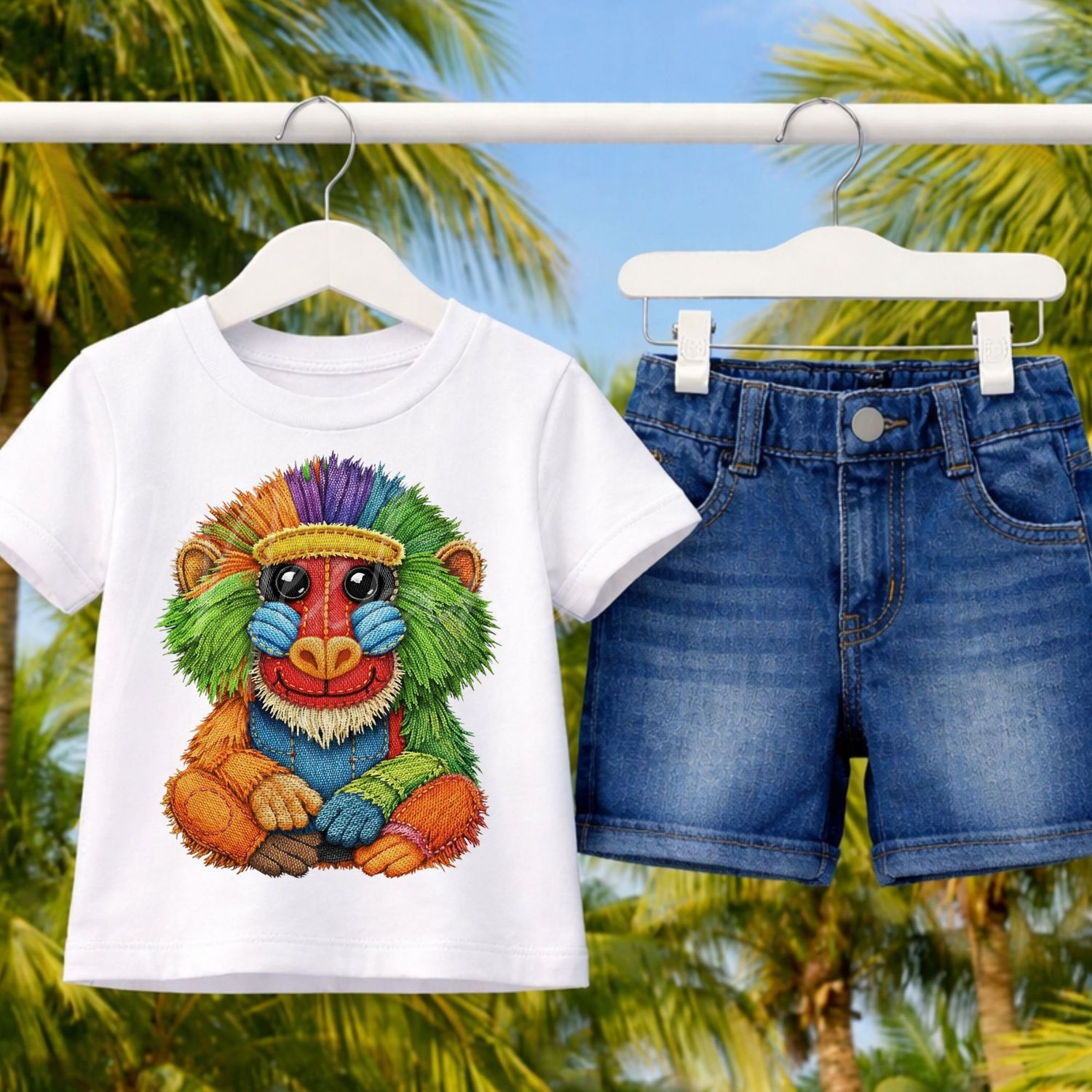 Denim Effect Design 109 15cm DTF PRINT