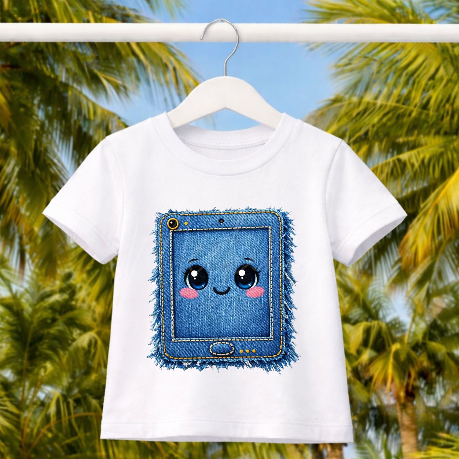 Denim Effect Design 135 15cm DTF PRINT