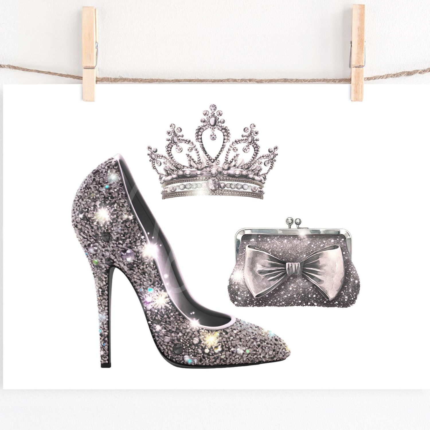 Prom Stiletto 9 8cm UVDTF Decal