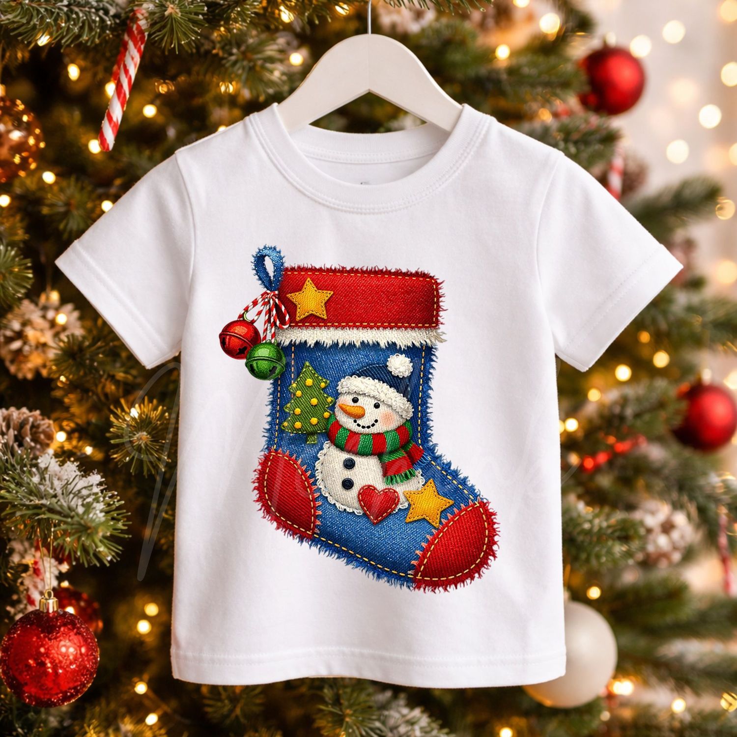 Stocking 1 Denim Effect DTF or UVDTF Decal