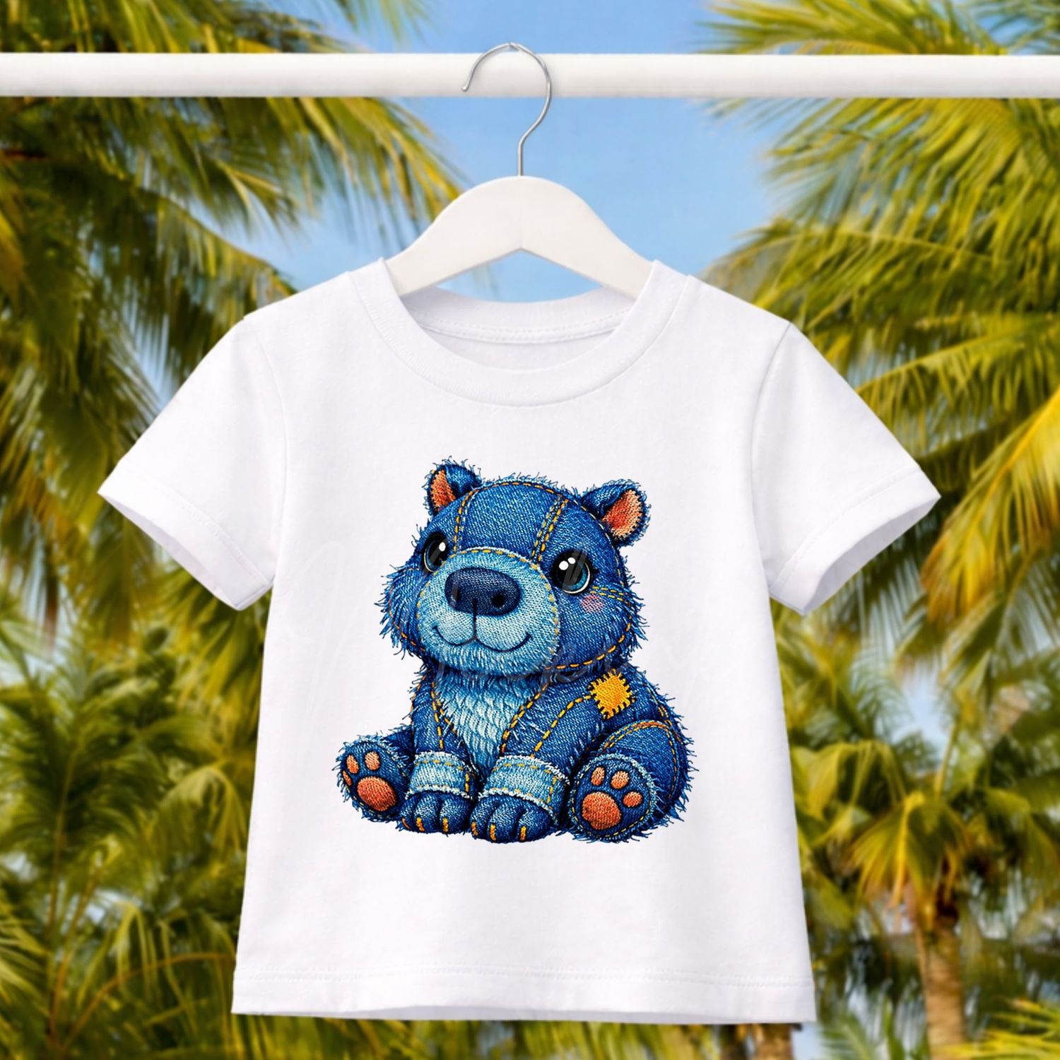 Denim Effect Design 182 15cm DTF PRINT